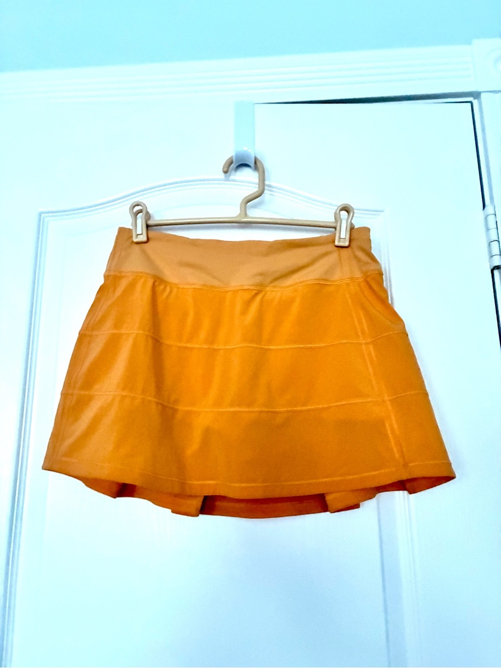 Lululemon pace rival tennis skirt tangerine orange size 4